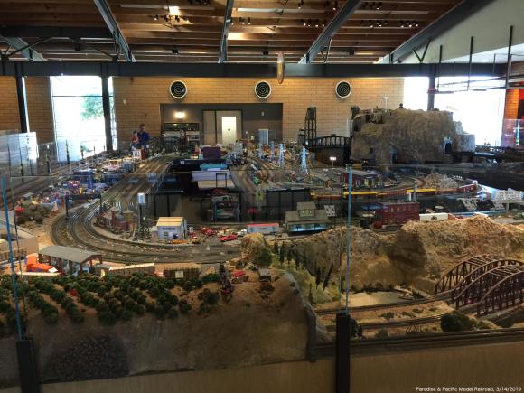 Overall view of Paradise and Pacific Model Railroad